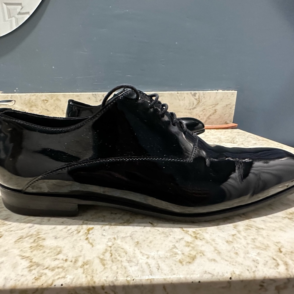 Prada Brushed Leather Laced Oxford Shoes - Picture 8 of 11